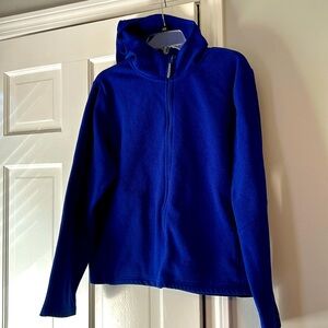 Ladies zip down fleece jacket